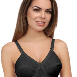 Eve's Beauty Full Coverage Floral Self Design Non Padded Everyday Bra With All Day Comfort-11