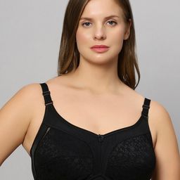 Bluenixie Plus size Self Design Full Coverage Bra With All Day Comfort-3