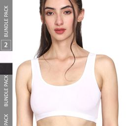 MYSHA Pack Of 2 Full Coverage Dry Fit Workout Bra With All Day Comfort-69