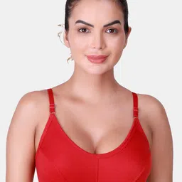 SKDREAMS Full Coverage Non Padded Seamless Cotton Workout Bra With All Day Comfort-48