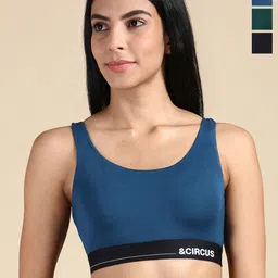 &CIRCUS Women Pack of 3 Bralette Full Coverage Seamless Bra-31