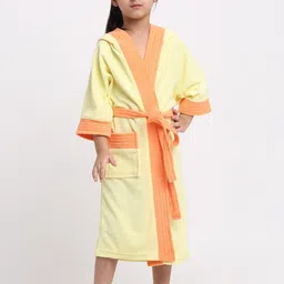 Creeva Solid Hooded Bath Robe-55