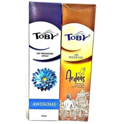 Toby 2 Pcs 270ml Awesome &a; Ardaas Long Lasting Fragrance Air Freshener Spray Set-image-74