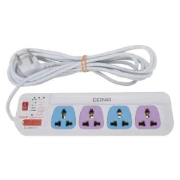 Cona Value 6A 4 Socket 1 Switch Polycarbonate Spike Guard, 2636-picture-15