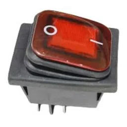Makage KCD4 16A 250V 4 Pins Waterproof Push Button Rocker Switch with LED Red-picture-11