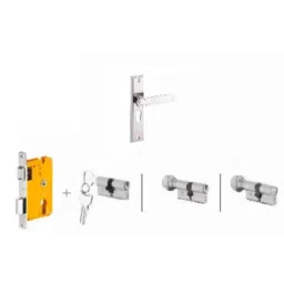 Dorset Deolo HL DEO 8 inch Zinc SC Finish Lock Set with Both 70mm Side Key Cylinder (Pack of 3)-picture-23