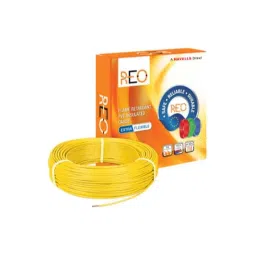Havells Reo FR PVC 90m 4 Sqmm Single Core Yellow Copper Insulated Cable, WRFFDN-A14X0-image-14