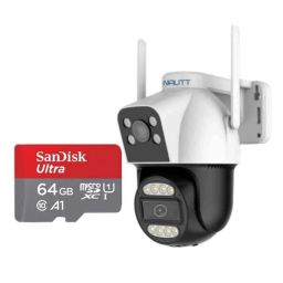 Cybernautt Z6Y 6MP Dual Lens Full HD PT Smart WiFi Camera with Colour Night Vision, Motion Detect, Alarm, 2 Way Audio &a; Free 64GB Memory Card-42