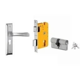 Dorset HL Series Noha 60mm Stainless Steel Patina Finish Door Handle Lock Set with Both Side Key Cylinder (Pack of 2)-picture-31