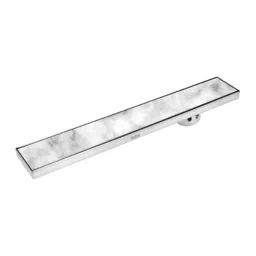 Ruhe 40x4 inch Stainless Steel 304 Matt Finish Marble Insert Shower Drain Channel with Cockroach Trap, 16-0202-13-picture-25
