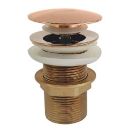 Bassino 6 inch Brass Rose Gold Pop-Up Full Thread Waste Coupling, WC-RG-6-image-71