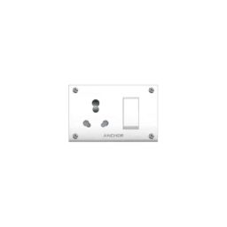 Anchor Penta 6A/16A White SS Combined Switch with Shutter &a; 4 Fixing Holes, 39998-image-96