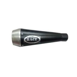 RA Accessories Race Mild Steel Black Bike Exhaust for Hero Splendor iSmart-picture-15