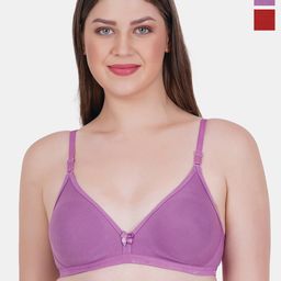 Reveira Pack Of 2 Medium Coverage All Day Comfot Cotton Everyday Bra-picture-15