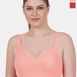 Reveira Pack Of 2 Medium Coverage Non Padded Dry Fit Minimizer Bra All Day Comfort-image-58