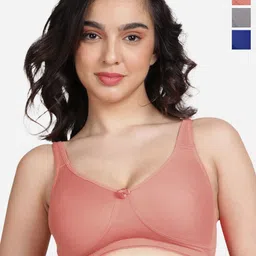 Susie Pack Of 3 Medium Coverage Non Padded Everyday Bra- All Day Comfort-picture-6