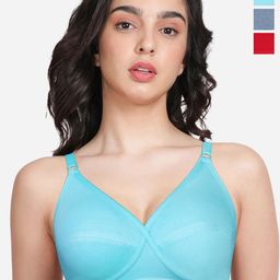 Susie Pack Of 3 Women Medium Coverage Everyday Solid Bra-13