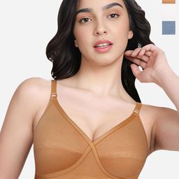 Susie Women Solid 3 Pcs Medium Coverage Non-Wired Non Padded Everyday Bra-4