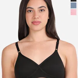 Susie Pack Of 3 Women Medium Coverage Everyday Solid Bra-12
