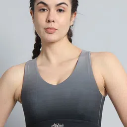 ATHLISIS Medium Coverage Removable Padding All Day Comfort Dry Fit Workout Bra-26