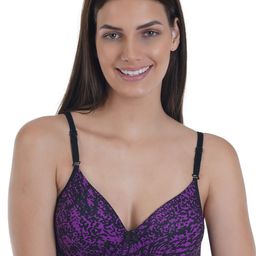 SONA Abstract Printed Non Padded Medium Coverage Everyday Bra With All Day Comfort-14