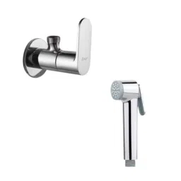 ZAP Stainless Steel Health Faucet &a; Opel Angle Valve Combo-18