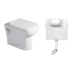 InArt 54x35x41cm Ceramic White Floor Mounted European S Trap Water Closet with Soft Close Seat Cover &a; Concealed Cistern Tank Combo, INA-504-picture-31