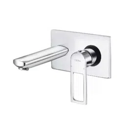 Cera Winslet Stainless Steel Single Lever Basin Mixer with Box Flange, F1099471-44