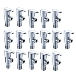IRIS Prime Brass Chrome Finish Angle Cock Valve with Wall Flange (Pack of 16)-picture-31