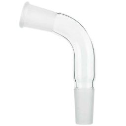 ABGIL B-10 Borosilicate 3.3 Glass Glossy Smooth Finish Receiver Distillation Bent Adapter, ABG435-46