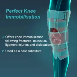Tynor 14 Inch Comfortable Knee Immobilizer, Size: M image 2