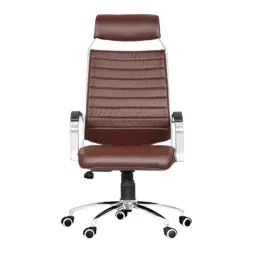 Da URBAN Gravel Leatherette Brown High Back Revolving Executive Chair for Home &a; Office-picture-42