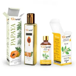 GoWoo 2 Pcs 10ml Natural Therapeutic Grade Cold Pressed Neroli Aroma Oil &a; 100ml Papaya Seed Carrier Oil Set, GWOC1017-P37+P181-picture-1