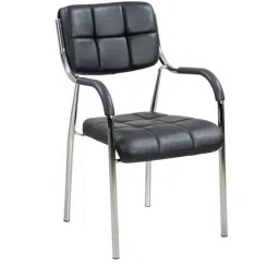 Saroj Standing Visitor Leatherette Black Office Chair, SE011-image-77