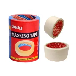 Oddy 48mmx30m Natural White General Purpose Masking Tape Roll, MT-48-30 (Pack of 3)-picture-33
