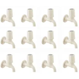Spazio Smartbuy Plastic Glossy Finish Metro Collection PTMT Bib Cock (Pack of 12)-picture-14
