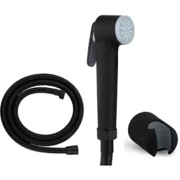 Alturas Reva ABS Black &a; Grey Matte Wall Mounted Health Faucet Gun with 1m Hose Pipe-30