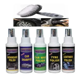 Indopower Ff1187 Dashboard Polish, Tyre Polish, Leather Polish, Car Shampoo, Cae Wax Polish, All Tyre Cleaning Brush Kit, AHh1192-picture-8