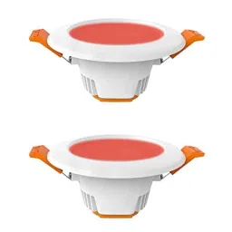 Fybros F-Eco 6W Polycarbonate Red Round LED Ceiling Light, FLS5852B (Pack of 2)-image-1