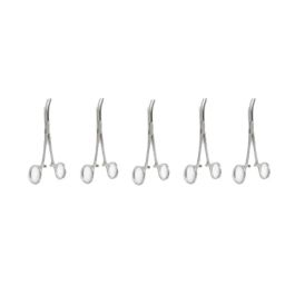 Forgesy 8 inch Stainless Steel Curved Hemostat Forceps, FORGESY206 (Pack of 5)-image-78