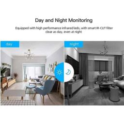 AUSHA C2 2MP 1080p Plastic Wi-Fi Mobile Connect Smart Camera with Night Vision, Two Way Audio &a; Motion Detection image 5
