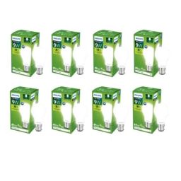 Philips Full Glow 9W B22D 6500K Cool Day White Frosted Diffused LED Bulb (Pack of 8)-38