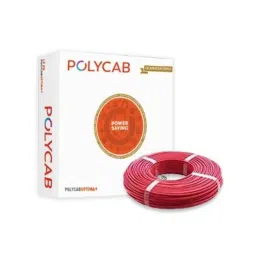 Polycab Optima Plus 2.5 Sqmm Single Core Red FRLF Copper PVC Insulated House Wire, Length: 90 m-12