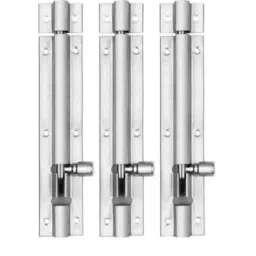 Senkiddpro 195mm Stainless Steel Chrome Finish Push to Close Tower Bolt (Pack of 3)-image-21