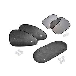 Auto Pearl 5 Pcs PVC &a; Mesh Black Window &a; Rear Sun Shade Set for Mahindra Xylo, Chipku_Curtain_Xylo-picture-5