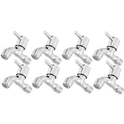 Zesta Turbo Stainless Steel Chrome Finish Silver Bib Cock with Flange, Size: Standard (Pack of 8)-picture-34
