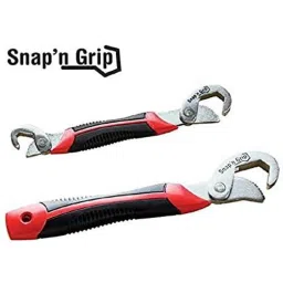 AOW Multi-Function Universal Quick Snap&s;N Grip Adjustable Wrench Spanner (Pack of 2) S-16-11