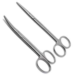 Forgesy 2 Pcs 8 inch Stainless Steel Straight &a; Curved Metzenbaum Scissor Set, SUNX92-7