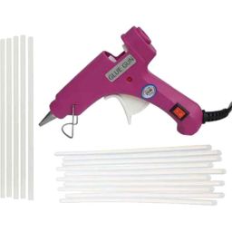 Gunstick 20W Magenta Glue Gun with 15 Pcs Transparent Glue Sticks-image-88