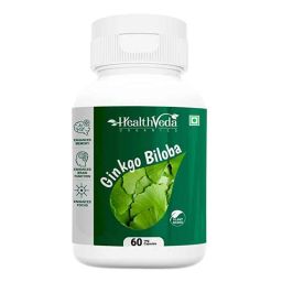 Health Veda Organics 60 Pcs 120mg Ginkgo Biloba Supplements Capsules-47